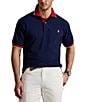 Polo Ralph Lauren Big & Tall Classic Fit Tipped Mesh Short Sleeve Polo Shirt, Color:Newport Navy/RL 2000 Red - Image 1