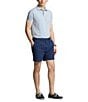 Color:Vessel Blue/White - Image 3 - Big & Tall Classic Fit Tipped Stretch Mesh Short Sleeve Polo Shirt