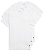 Color:White - Image 3 - Big & Tall Classic Fit V-Neck T-Shirts 3-Pack