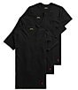 Color:Polo Black - Image 1 - Big & Tall Classic Fit V-Neck T-Shirts 3-Pack