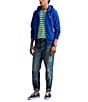 Polo Ralph Lauren Big & Tall Double-Knit Full-Zip Hoodie, Color:Heritage Blue - Image 3