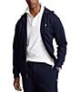 Color:Aviator Navy - Image 1 - Big & Tall Double-Knit Full-Zip Hoodie