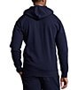 Color:Aviator Navy - Image 2 - Big & Tall Double-Knit Full-Zip Hoodie