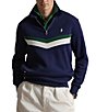 Polo Ralph Lauren Big & Tall Double-Knit Quarter-Zip Sweatshirt - Image 1