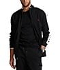 Color:Polo Black - Image 1 - Big & Tall Full-Zip Track Jacket