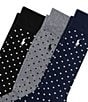 Polo Ralph Lauren Big & Tall Gents Polka Dot Socks 3-Pack - Image 2