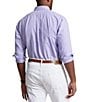 Color:Cactus Purple/White - Image 2 - Big & Tall Gingham Oxford Long Sleeve Woven Shirt