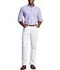 Color:Cactus Purple/White - Image 3 - Big & Tall Gingham Oxford Long Sleeve Woven Shirt
