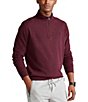 Color:Aged Wine Heather - Image 1 - Big & Tall Jersey Quarter-Zip Pullover