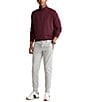 Color:Aged Wine Heather - Image 3 - Big & Tall Jersey Quarter-Zip Pullover