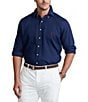 Color:Newport Navy - Image 1 - Big & Tall Linen Long-Sleeve Woven Shirt