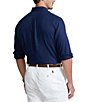 Color:Newport Navy - Image 2 - Big & Tall Linen Long-Sleeve Woven Shirt