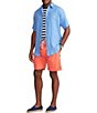 Color:Harbor Island Blue - Image 3 - Big & Tall Linen Short-Sleeve Woven Shirt