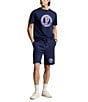 Color:Cruise Navy - Image 3 - Big & Tall Logo 10.5#double; Inseam and 12.5#double; Inseam Fleece Shorts