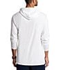 Color:White - Image 2 - Big & Tall Logo Jersey Long Sleeve Hoodie T-Shirt