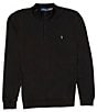 Polo Ralph Lauren Big & Tall Luxury Jersey Quarter-Zip Pullover, Color:Polo Black - Image 1