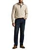 Polo Ralph Lauren Big & Tall Luxury Jersey Quarter-Zip Pullover, Color:Expedition Dune Heather - Image 3