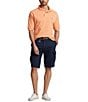 Color:Beach Orange Heather - Image 3 - Big & Tall Mesh Short Sleeve Polo Shirt