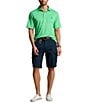 Color:Green - Image 3 - Big & Tall Performance Stretch Short-Sleeve Polo Shirt