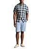 Color:White Green Multi - Image 3 - Big & Tall Plaid Oxford Short Sleeve Woven Shirt