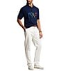 Color:Cruise Navy - Image 3 - Big & Tall Polo 1992 Mesh Short Sleeve Polo Shirt