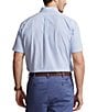 Color:Blue/White - Image 2 - Big & Tall Seersucker Short Sleeve Woven Shirt