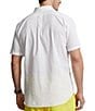 Color:White - Image 2 - Big & Tall Seersucker Short Sleeve Woven Shirt