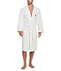 Color:White - Image 1 - Big & Tall Shawl Collar Terry Robe