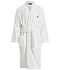 Color:White - Image 2 - Big & Tall Shawl Collar Terry Robe