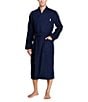 Color:Cruise Navy - Image 2 - Big & Tall Shawl Collar Terry Robe