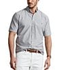 Polo Ralph Lauren Big & Tall Short Sleeve Oxford Woven Shirt, Color:Slate - Image 1