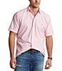 Color:Carmel Pink - Image 1 - Big & Tall Short Sleeve Oxford Woven Shirt