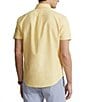 Color:Yellow - Image 2 - Big & Tall Short Sleeve Oxford Woven Shirt