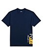 Color:Cruise Navy/White/Gold Bugle - Image 4 - Big & Tall Short Sleeve Sleep T-Shirt