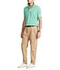 Color:Resort Green Heather - Image 3 - Big & Tall Soft Cotton Short Sleeve Polo Shirt