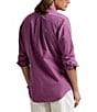 Polo Ralph Lauren Big & Tall Solid Garment-Dye Oxford Long Sleeve Woven Shirt, Color:Tea Rose - Image 2