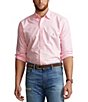 Color:Carmel Pink - Image 1 - Big & Tall Solid Garment-Dye Oxford Long-Sleeve Woven Shirt
