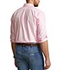 Color:Carmel Pink - Image 2 - Big & Tall Solid Garment-Dye Oxford Long-Sleeve Woven Shirt