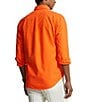 Color:Bright Signal Orange - Image 2 - Big & Tall Solid Garment-Dye Oxford Long Sleeve Woven Shirt