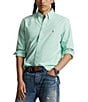 Color:Classic Kelly - Image 1 - Big & Tall Solid Oxford Long Sleeve Woven Shirt