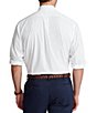 Color:White - Image 2 - Big & Tall Solid Poplin Stretch Long-Sleeve Woven Shirt