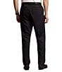 Color:Polo Black - Image 2 - Big & Tall Tailored Fit Flat Front Performance Twill Pants