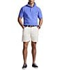 Polo Ralph Lauren Big & Tall Tipped Mesh Short Sleeve Polo Shirt, Color:Harbor Island Blue - Image 3