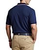 Color:Newport Navy - Image 2 - Big & Tall Tipped Mesh Short-Sleeve Polo Shirt