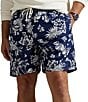 Polo Ralph Lauren Big & Tall Traveler Classic Polo Bear Tropical Printed 6.5#double; Inseam and 7.5#double; Inseam Swim Trunks, Color:Two Tone Bear - Image 1