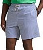 Polo Ralph Lauren Big & Tall Traveler Seersucker Stripe 6.5#double; Inseam and 7.5#double; Inseam Swim Trunks, Color:Cruise Royal - Image 1