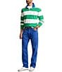 Color:Rugby Royal - Image 3 - Big & Tall Varick Slim Straight Garment-Dyed Jeans