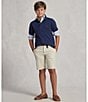 Color:Basic Sand - Image 4 - Big Boys 8-20 Flat-Front Chino Shorts
