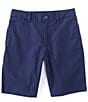 Color:Aviator Navy - Image 1 - Big Boys 8-20 Flat-Front Chino Shorts