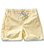 Polo Ralph Lauren Big Boys Gingham Swim Trunks, Color:Yellow - Image 1